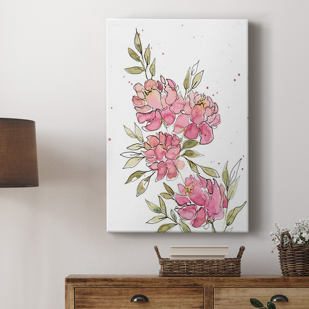 Watercolor Blooms I Premium Gallery Wrapped Canvas - Ready to Hang