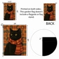 thumbnail image 5 of TiniDecor Black Cat Garden Flag – 12" x 18" Fall Decor with Scarf, Autumn Yard Flag, Polyester Outdoor Decor, 5 of 5
