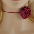 thumbnail image 2 of Unique Bargains Elegant Rose Adjustable Choker Necklace 1 Pc Wine Red, 2 of 6