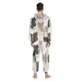 thumbnail image 4 of FORMRS Onesies Pajama for Adults Unisex Hoodie Winter Jumpsuit One Piece Sleepwear, Sizes S-2XL, Beige Cute Cats, 4 of 7