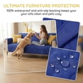 thumbnail image 5 of Kritter Planet Waterproof Dog Blanket for Couch, Washable Pet Couch Cover, Non-slip Bed Sofa Furniture Protector Mat, Navy, 30''x50''., 5 of 8