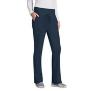 Barco One Women's 5-Pocket Knit Waistband Flare Scrub Pant - 5206