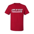 thumbnail image 2 of Wild Bobby Life Is Miami Soccer GOAT Sports Men Tee, Red, Medium, 2 of 5