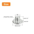 thumbnail image 2 of Uxcell M3x0.5x3mm 50 Pack Metal Flat Round Head Screws Phillips Drive Machine Bolt, 2 of 5