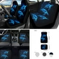 thumbnail image 2 of Jeiento Sea Turtle Car Seat Cover Full Set of 17, Auto Front Rear Seat Cover Floor Mats Carpets Seatbelt Steering Wheel Covers Coaster, Universal Fit for Cars SUV Truck, Blue, 2 of 8