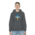 thumbnail image 6 of Blue/Yellow Cross Hoodie, 6 of 9