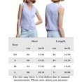 thumbnail image 2 of Chaleco Chaleco básico con cuello en V Estilo casual Traje de trabajo de oficina simple para mujer (Azul L) Kuymtek Azul T L para Mujer, 2 of 8