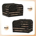 thumbnail image 3 of Haiem American Flag with Desert Camouflage Print Toaster Covers 4 Slice Wide Slot,Bread Dust Cover & Fingerprint Protection,Bread Machine Cover,Appliance Covers, 3 of 7
