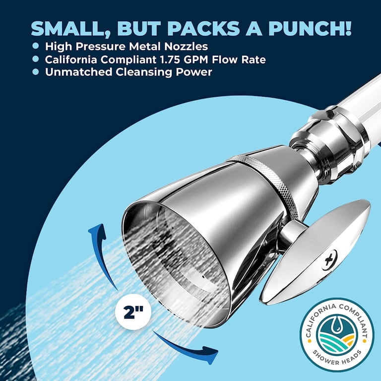 Picture Idea: Handheld Shower Head Hammerhead Showers All Metal 2 Inch High