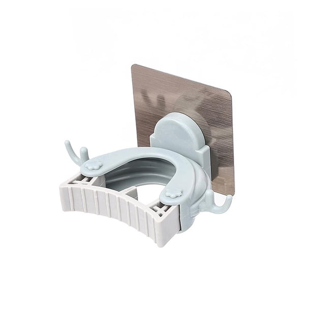 Gancho De Trapeador De Almacenamiento Multifuncional Clip De Trapeador Para Colgar En La Pared Del Baño Colgador De Trapeador Sin Costuras Para Baño Sweethay HA025091-04