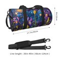 thumbnail image 2 of Pofeuu Cosmic Purple Irises Print Travel Duffel Bag,Sports Tote Gym Bag,Shoulder Weekender Overnight Bag for Women Gym Bag, 2 of 6