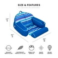 thumbnail image 4 of Big Joe Lazy Lounger No Inflation Needed Pool Float with Headrest and Footrest, Blurred Blue Double Sided Mesh, Quick Draining Fabric, 3.5 feet Lounger, 4 of 7