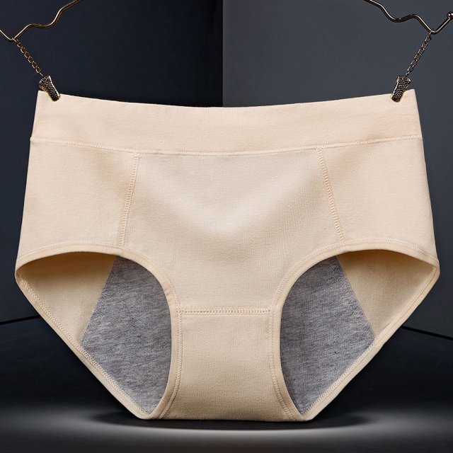 Ropa interior fisiológica de algodón para mujer, pantalones fisiológicos antifugas menstruales de algodón, ropa interior antifugas menstruales