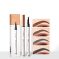 thumbnail image 4 of Liquid Eyebrow Pencil, 4-Prong Tip, Waterproof Sweatproof Long Lasting Brow Pen, Ultra Fine Tip for Hair-Like Strokes, Smudge Proof, Light Brown Shade, Easy to Use, 4 of 4