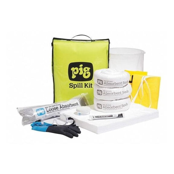 Pig Truck Spill Kit  See-Thru Bag,18" H,5" W KIT633