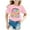Pink, variant on Razzly Child Kids Back To School Graphic Tee Short Sleeve Round Neck Soft Comfortable Top For Girls Playful Everyday Casual Outfit(Sky Blue,4-5 Years)