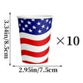 thumbnail image 3 of 4th of July Independence Day Disposable Paper Cups, 250th Anniversary Patriotic Party Tableware, Red White and Blue Drinkware for Celebrations 250th Anniversary B#058 Red & Blue, 3 of 7