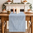 thumbnail image 2 of Table Runner 90 Inches Long for Kitchen Dining, Blue Branches Dresser Scarf Farmhouse, Dining Table Decorations for Wedding/Parties, Vintage Art Farmhouse 13 x 90 In, 2 of 8