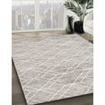 thumbnail image 2 of Ahgly Company Indoor Rectangle Contemporary Dark White Beige Abstract Area Rugs, 7' x 9', 2 of 6