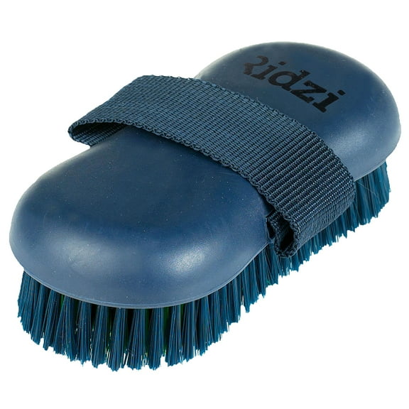 Horze Western Soft Grip Horse Synthetic Bristles Body Brush Dark Blue