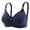 Dark Blue, variant on Push Up Bras for Women Older Front Zip Wireless Bra MagicLift Large Breasts Full Coverage Back Fat High Support Bras Hot Pink 42