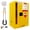 24 gal yellow, variant on Flammable Safety Cabinet, 35" Double-Walled Steel Fireproof Cabinet with 3-Point Lock, 24 Gal, Yellow Industrial Chemical Storage Cabinet for Lab, Workshop, Garage