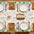 thumbnail image 5 of Smile 12 Set Total 48PCS Seasonal Decorative Placemats, All Season Polyester Durable Vintage Rustic Table Mats for Kitchen Home Farmhouse Cabin Decor Holiday Celebration, 5 of 11