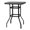 Black, variant on Hassch Patio Bistro Table Glass Bar Height Table for Lawns Poolside Deck Garden, Black