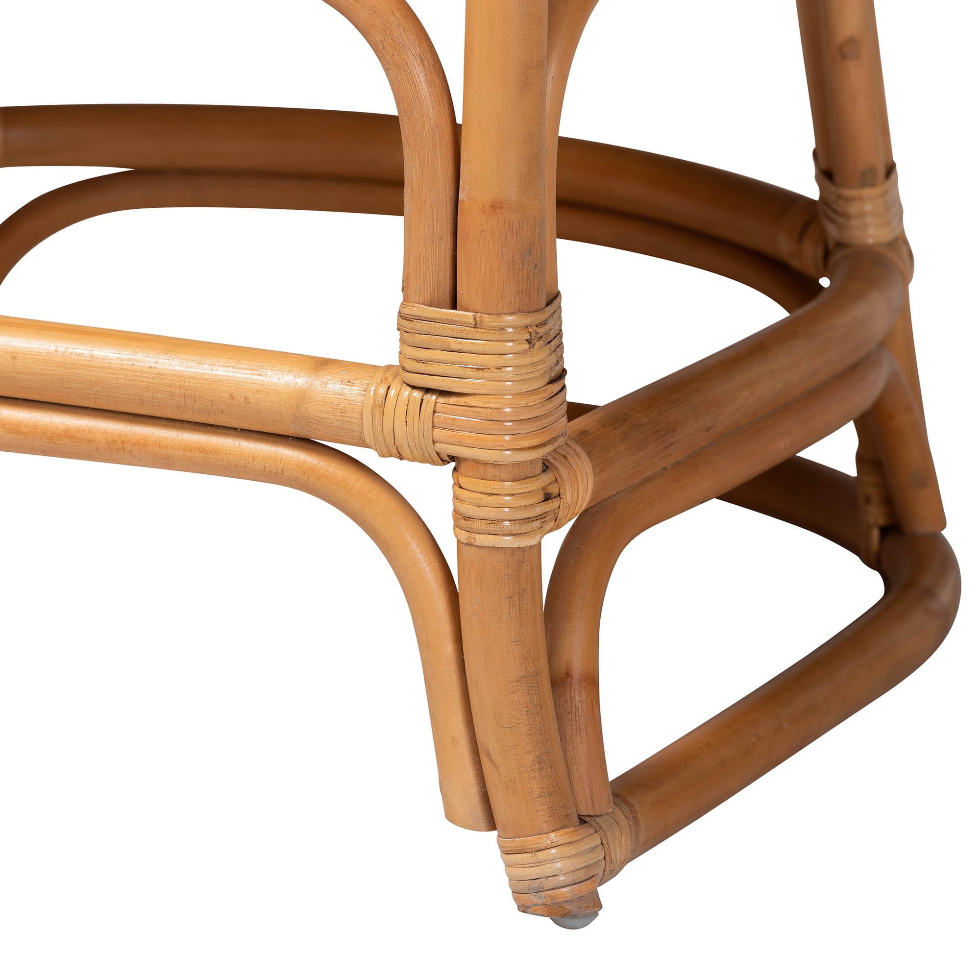 bali & pari Veneto Boho Dining Chair, Dining Height, Light Honey