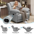 Jocisland Oversized Adult Recliner Chair,Swivel Rocking Massage