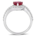 thumbnail image 4 of Everly Women's Created Sapphire and Ruby Sterling Silver Engagement Ring, 4 of 7