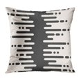thumbnail image 1 of BOSDECO Monochrome Rounded Lines Halftone Transition Black White Dynamic Waves Modern Abstract Endless PillowCase Pillow Cover 16x16 inch, 1 of 1