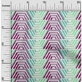 thumbnail image 2 of oneOone Polyester Spandex Turquoise Blue Fabric Geometric Hexagon Stripes Sewing Craft Projects Fabric Prints By Yard 56 Inch Wide, 2 of 4