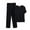 Black, variant on Pajamas Sets for Men Plus Size Casual Crew Neck Short Sleeve Lightweight Comfy Soft Nightwear 2 Piece Outfits