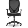 thumbnail image 4 of Serta Production Mesh Office Chair, Ergonomic Mid-Back Computer Desk Chair with Lumbar Support, Breathable Mesh Back, Serta Quality Foam Cushion, Adjustable Armrests, Swivel Nylon Base, Black, 4 of 9
