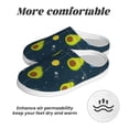 thumbnail image 6 of Kdxio Avocado in Space Women's Men's Slippers Plush Slip-On House Slipper for Winter Indoor Soft Cushion Non-slip Fluffy Slides Slippers-39/40, 6 of 7