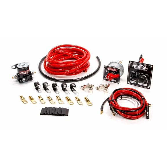 Quickcar Racing Products QRP50-835 Wiring Kit 4 Gauge with Black 50-802 Panel
