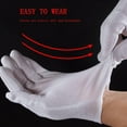 thumbnail image 5 of Cotton Gloves for Dry Hands, 10 Pcs White Cloth Gloves, Breathable Fit Most, Moisturizing Cosmetic Gloves for Sensitive Skin, Spa Work Inspection, 5 of 5