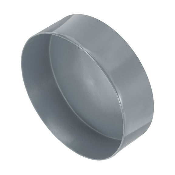 Uxcell 175mm (6 7/8") ID Rubber End Caps, Pipe & Fence Post Protectors Flexible End Caps for Industrial Pipes, Metal Tubing, Outdoor Fencing, Light Gray