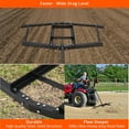 thumbnail image 3 of Driveway Drag 66" Width, Heavy Duty Steel Driveway Drag Harrow with Adjustable Linkage, Durable Landscape Leveling Tool for Driveways, Dirt & Sand, for ATV, UTV, Garden Lawn Tractors, 3 of 7