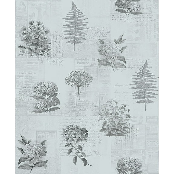 Midbec Mixed Flowers Blue Field Notes Wallpaper