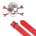 thumbnail image 2 of Rhinestone Skull & Crossbones Belt - Pirate Costume Style Combo, 2 of 3