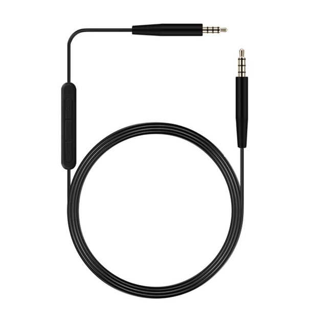 Volumen de control de línea de cable de auriculares Ajustable 3.5 mm a 2.5 mm Accesorios de cable de auriculares con conector recto Reemplazar piezas Inevent EL023429-00B