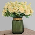 thumbnail image 3 of Limei Artificial Flowers 13", Silk Flower Peony Bouquets, Fake Flowers Roses Decoration, Faux Floral Arrangements for Wedding Home Decor, 3 of 7