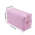 thumbnail image 2 of HOMEIORA Small Makeup Bag for Purse, Water-Resistant PU Vegan Leather Travel Cosmetic Pouch Portable Toiletry Bag for Women Daily Storage Organizer, 1 Pack, 2 of 7