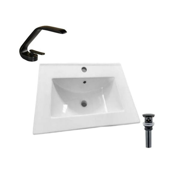 DROP Bath and Kitchen DR091423 Bathroom Vanity Top Set