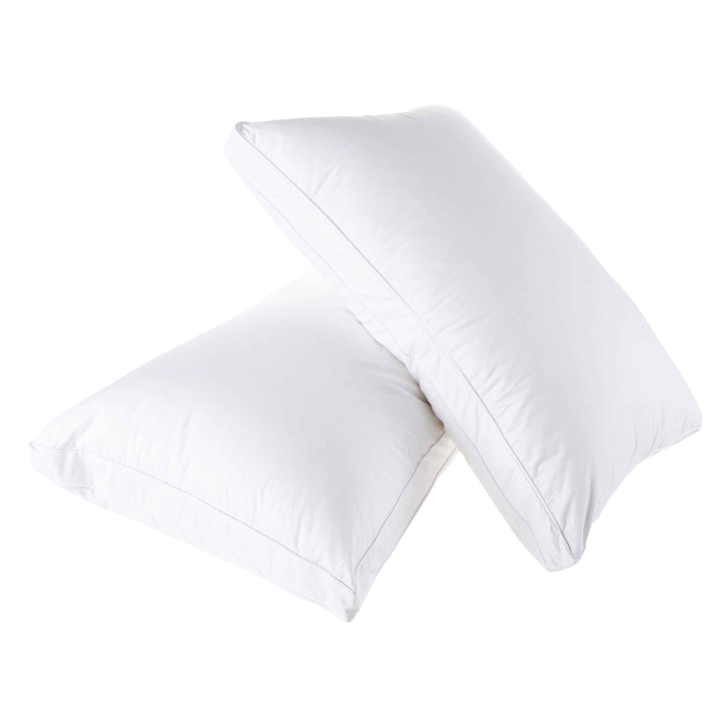 18” Plush Pillows – Set Of 2 Luxury Square Accent Pillow Inserts And Shag  Glam Covers – For Bedroom Or Living Room By Lavish Home (white) : Target