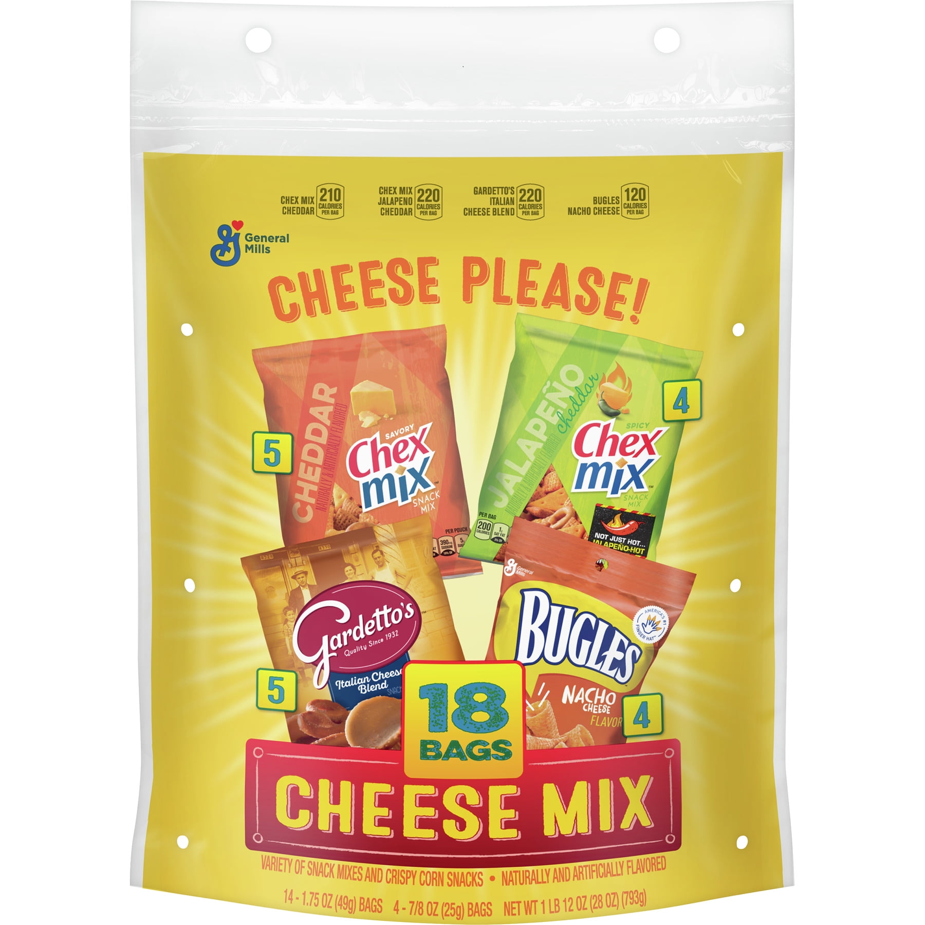 Snack Time Favorites, Cheese Mix Variety Pack, 18 Count