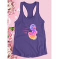 thumbnail image 3 of Mom Baby Beastfeed Watercolor Racerback Tank Women -Image by Shutterstock, Female Large, 3 of 4