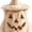 Beige, variant on Guvpev Halloween Pumpkin Lantern Decor, 12" Handwoven Wicker Jack-O’-Lantern with LED Candle, Lighted Woven Seagrass Pumpkin Basket for Porch, Tabletop, Fireplace, Indoor Outdoor Festive Parties